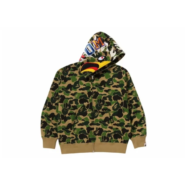 BAPE x READYMADE ABC Camo Eagle Relaxed Fit Full Zip Hoodie Front Look