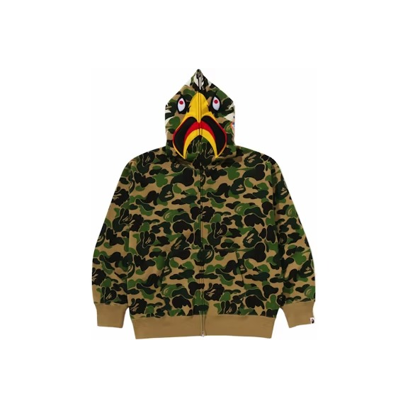 BAPE x READYMADE ABC Camo Eagle Relaxed Fit Full Zip Hoodie Front Side