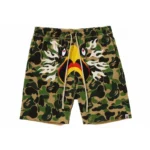 READYMADE x BAPE ABC Camo Eagle Wide Sweat Shorts Front Side