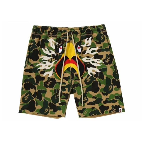 READYMADE x BAPE ABC Camo Eagle Wide Sweat Shorts Front Side
