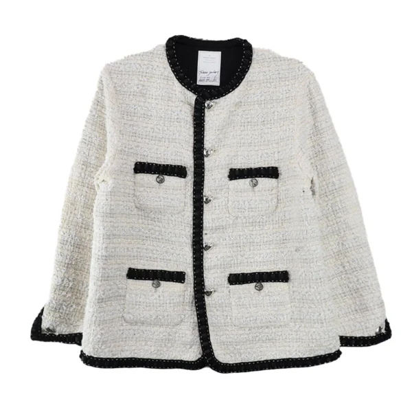Readymade Tweed White Jacket Front Side