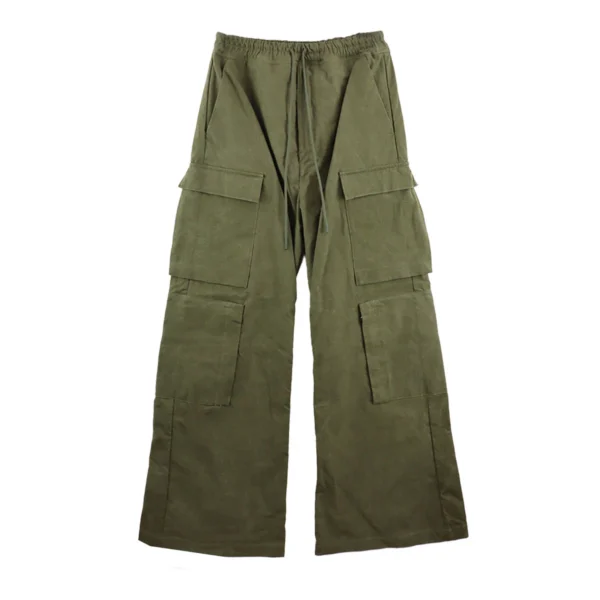 Readymade Cargo Flare Back Logo Pants Front Side
