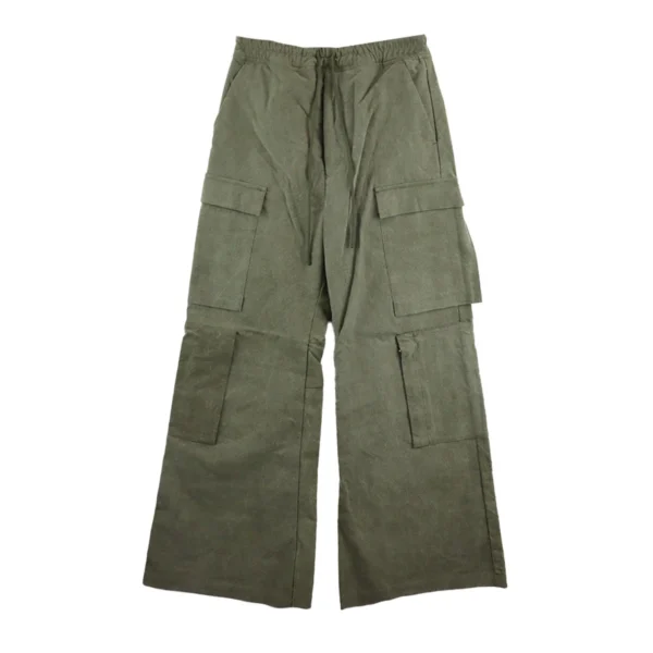 Readymade Cargo Flare Pants Khaki Front Look