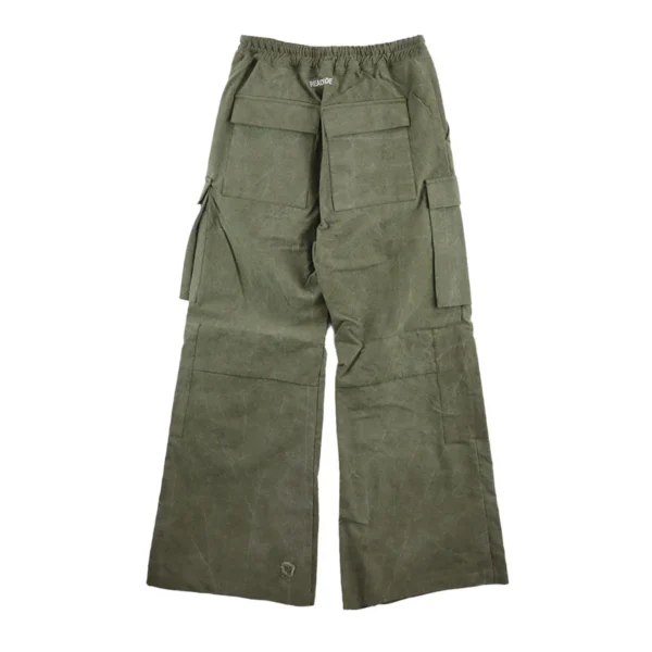 Readymade Cargo Flare Pants Khaki Back Side