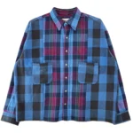 Readymade Frannel Shirt Blue Front Side
