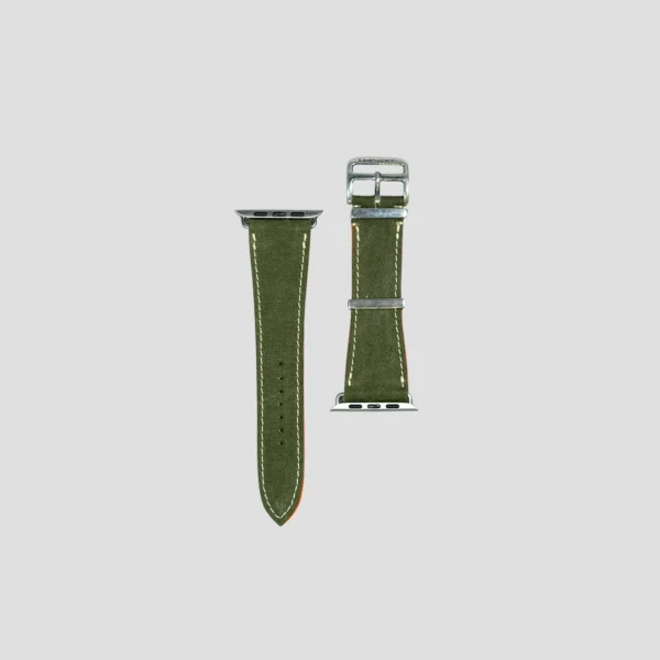 Readymade Olive Leather Watch Strap Front Side
