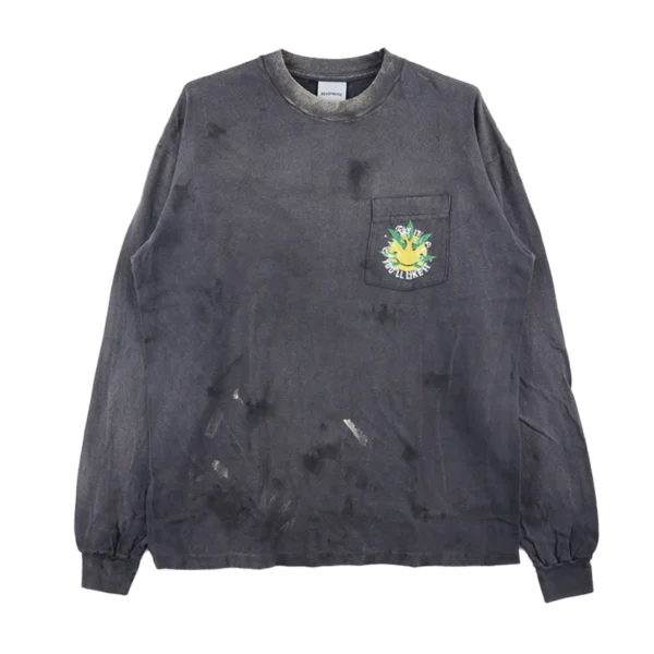 Readymade Snake Print Long Sleeve T-Shirt Front Side