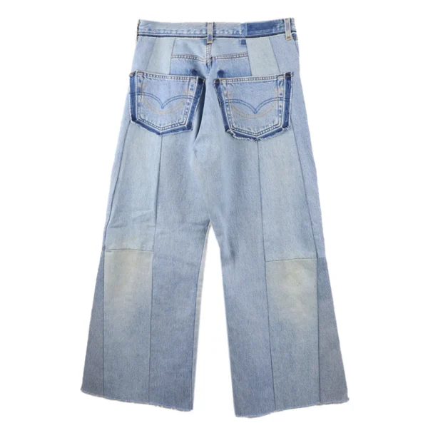 Readymade Wide Flare Denim Jeans Back Side