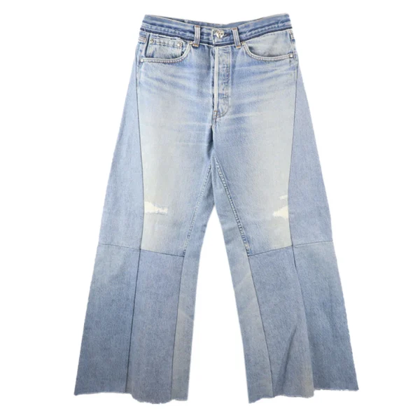 Readymade Wide Flare Denim Type D Jeans Front Side