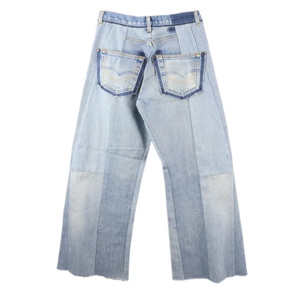 Readymade Wide Flare Denim Type D Jeans Back Side