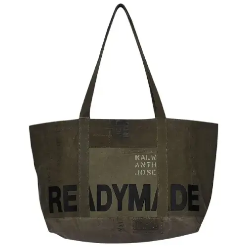 READYMADE Vintage Duffle Big Tote Bag Front Look