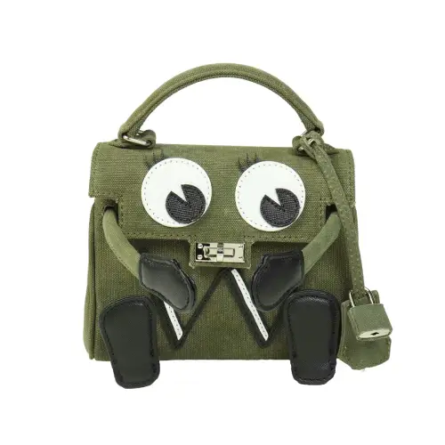 READYMADE x DR Woo Monster Khaki Bag Front Look