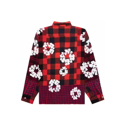 Denim Tears x READYMADE Check Shirt Red Back Side View