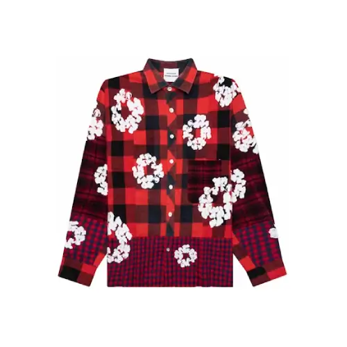 Denim Tears x READYMADE Check Shirt Red Front Side