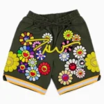 READYMADE x Takashi Murakami Kaikai Kiki Flower Shorts Front Side